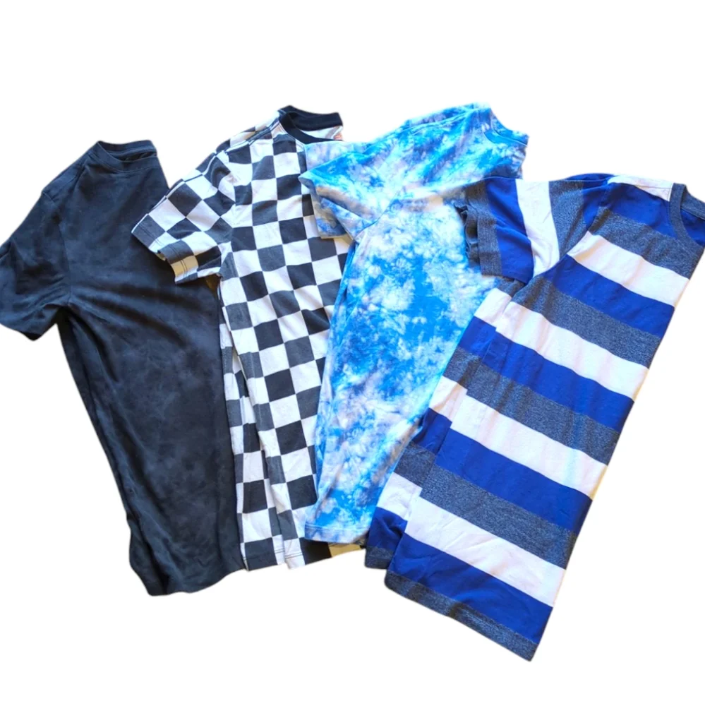 Bundle: 4 Cat & Jack T-shirts, Tie-dye, Striped, Checkered XL 14-16 Short Sleeve - Picture 11 of 12